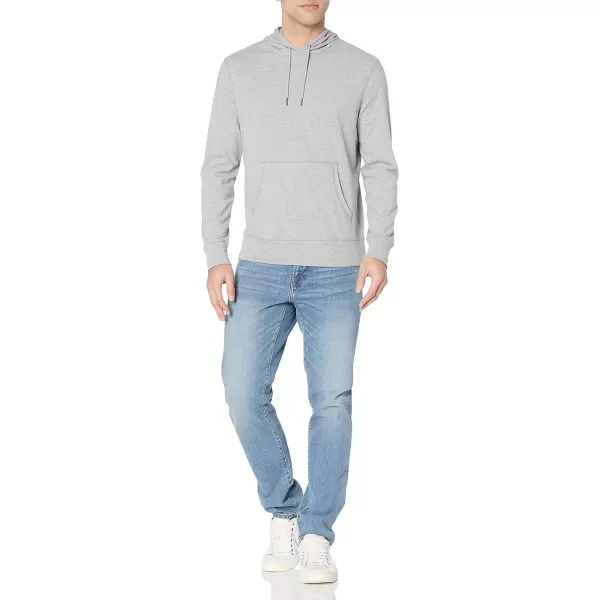 Amazon Essentials Mens Lightweight Jersey Pullover HoodieGrey Heather