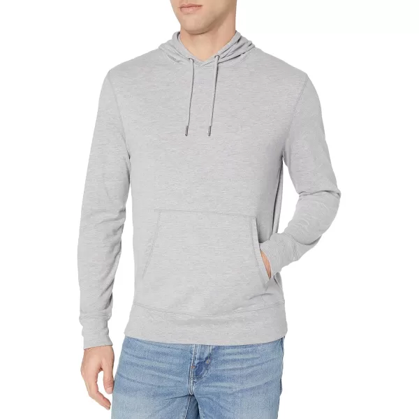 Amazon Essentials Mens Lightweight Jersey Pullover HoodieGrey Heather