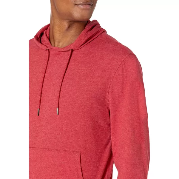 Amazon Essentials Mens Lightweight Jersey Pullover HoodieRed