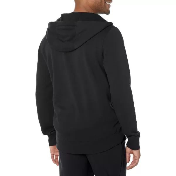 Amazon Essentials Mens Lightweight LongSleeve French Terry FullZip Hooded Sweatshirt Available in Big amp TallBlack