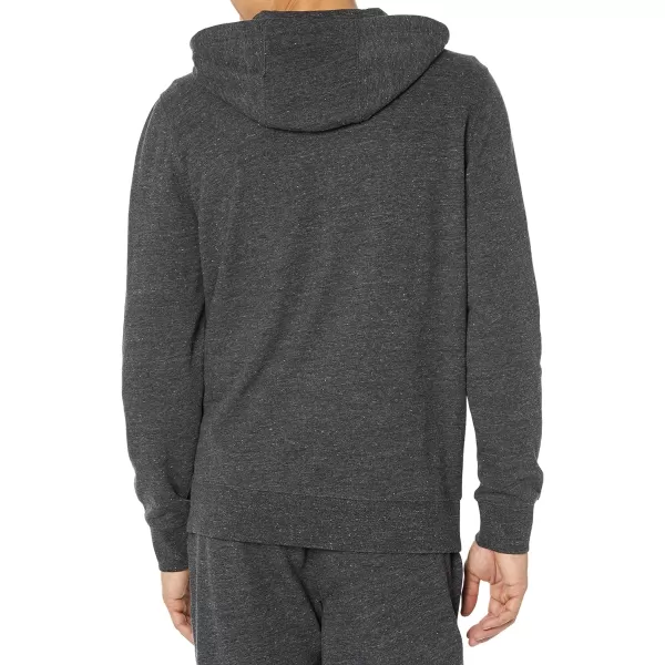 Amazon Essentials Mens Lightweight LongSleeve French Terry FullZip Hooded Sweatshirt Available in Big amp TallCharcoal Heather