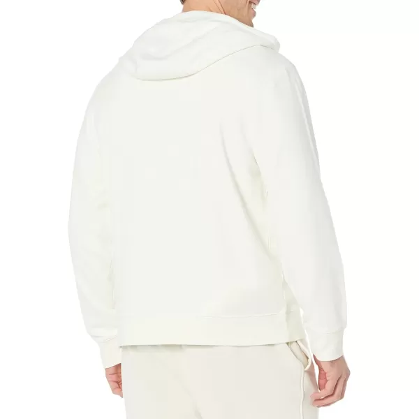 Amazon Essentials Mens Lightweight LongSleeve French Terry FullZip Hooded Sweatshirt Available in Big amp TallEggshell White