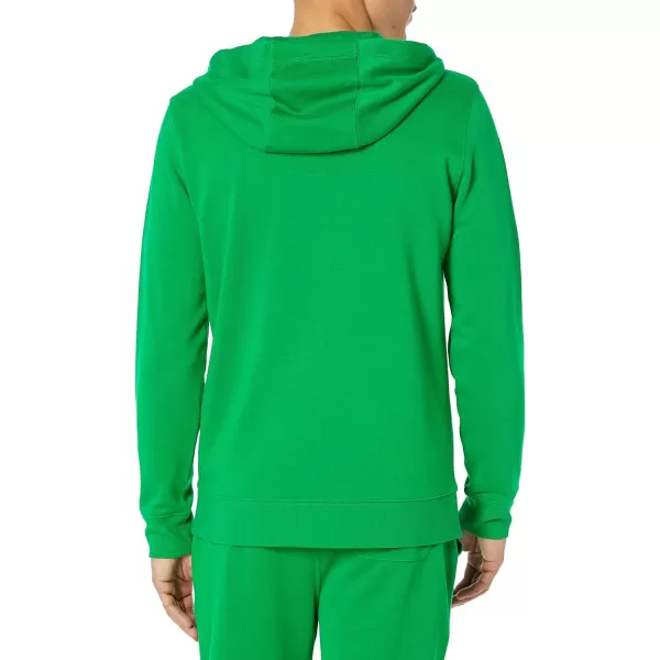 Amazon Essentials Mens Lightweight LongSleeve French Terry FullZip Hooded Sweatshirt Available in Big amp TallGreen