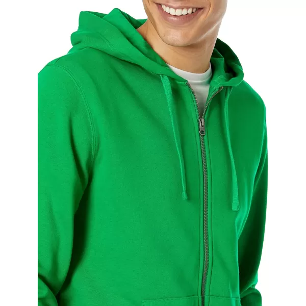 Amazon Essentials Mens Lightweight LongSleeve French Terry FullZip Hooded Sweatshirt Available in Big amp TallGreen