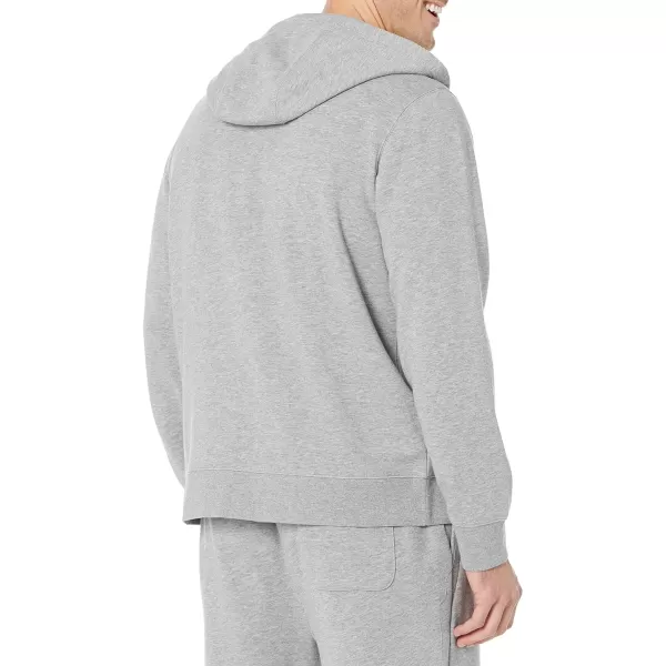 Amazon Essentials Mens Lightweight LongSleeve French Terry FullZip Hooded Sweatshirt Available in Big amp TallGrey Heather