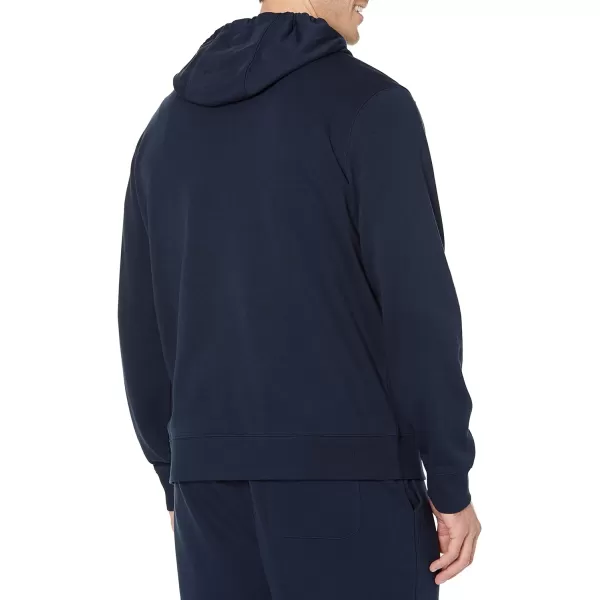 Amazon Essentials Mens Lightweight LongSleeve French Terry FullZip Hooded Sweatshirt Available in Big amp TallNavy