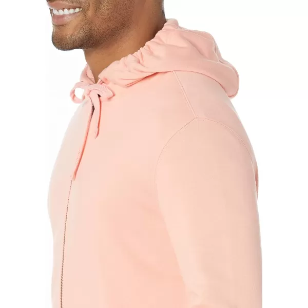 Amazon Essentials Mens Lightweight LongSleeve French Terry FullZip Hooded Sweatshirt Available in Big amp TallPeach