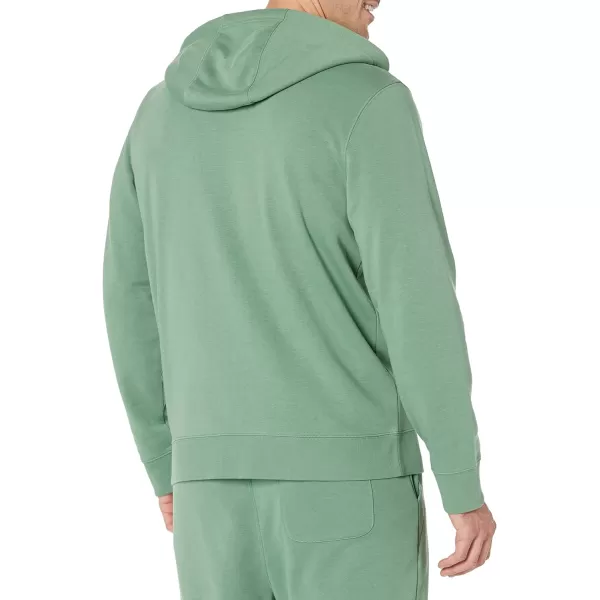 Amazon Essentials Mens Lightweight LongSleeve French Terry FullZip Hooded Sweatshirt Available in Big amp TallSage Green