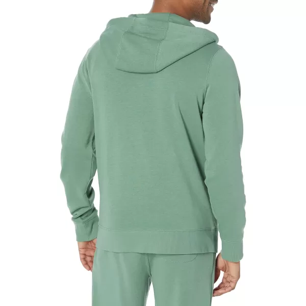 Amazon Essentials Mens Lightweight LongSleeve French Terry FullZip Hooded Sweatshirt Available in Big amp TallSage Green