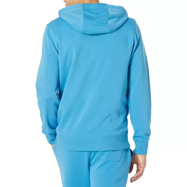 Amazon Essentials Mens Lightweight LongSleeve French Terry FullZip Hooded Sweatshirt Available in Big amp TallTurquoise Blue