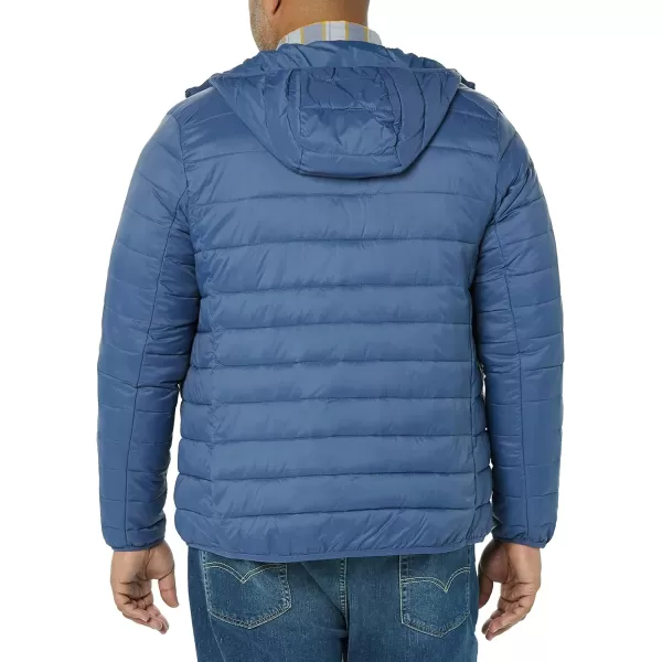 Amazon Essentials Mens Lightweight WaterResistant Packable Hooded Puffer JacketIndigo