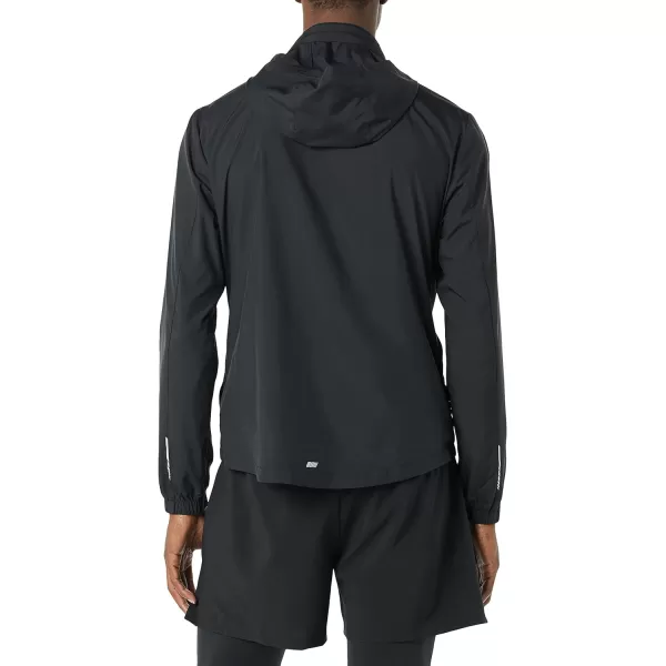 Amazon Essentials Mens Lightweight Woven Full Zipper Running JacketBlack