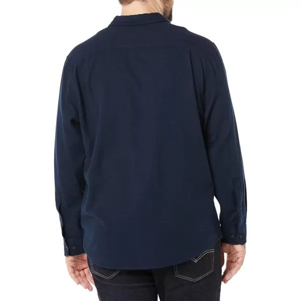 Amazon Essentials Mens LongSleeve Flannel Shirt Available in Big amp TallNavy