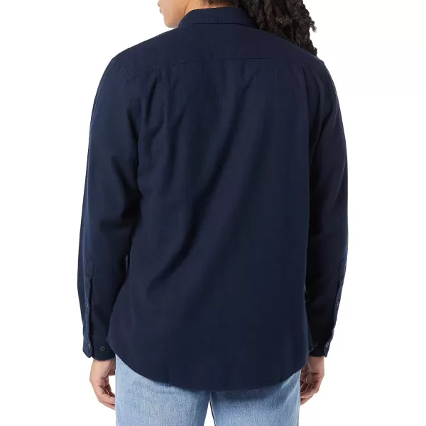 Amazon Essentials Mens LongSleeve Flannel Shirt Available in Big amp TallNavy
