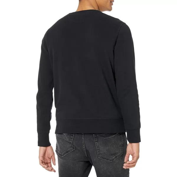 Amazon Essentials Mens LongSleeve Lightweight French Terry Crewneck SweatshirtBlack