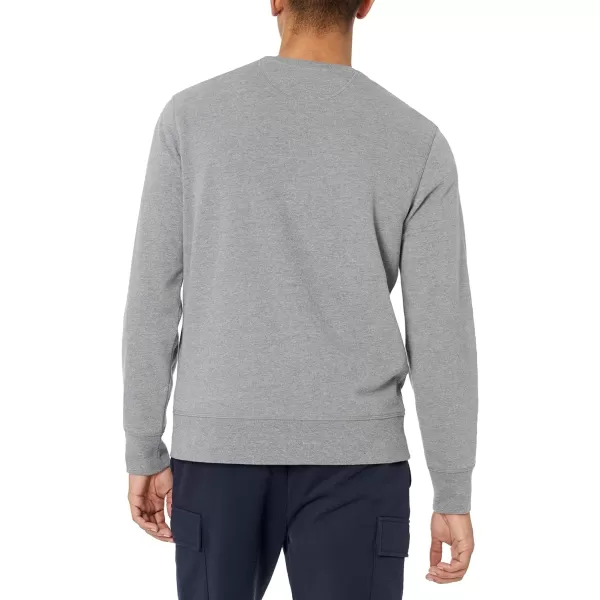 Amazon Essentials Mens LongSleeve Lightweight French Terry Crewneck SweatshirtCharcoal Heather