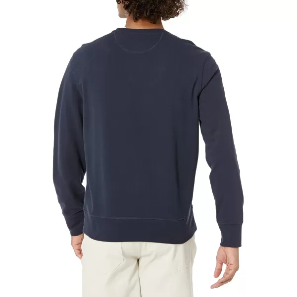 Amazon Essentials Mens LongSleeve Lightweight French Terry Crewneck SweatshirtDark Navy