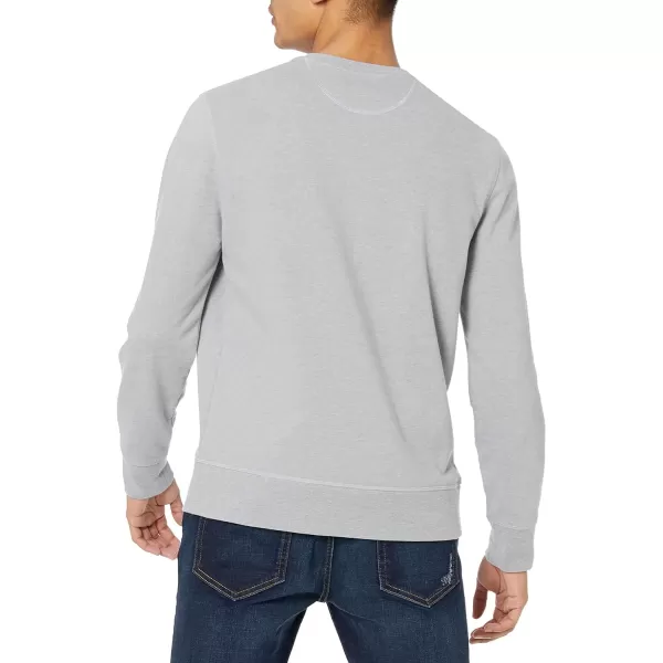 Amazon Essentials Mens LongSleeve Lightweight French Terry Crewneck SweatshirtLight Grey Heather