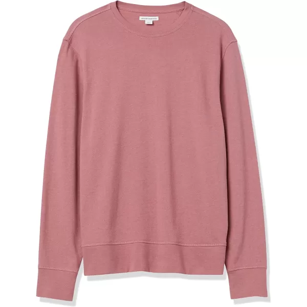 Amazon Essentials Mens LongSleeve Lightweight French Terry Crewneck SweatshirtPink