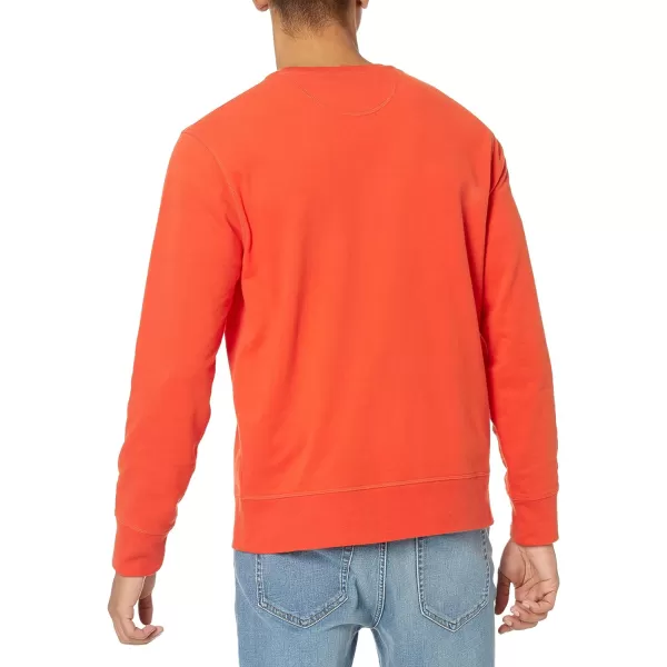 Amazon Essentials Mens LongSleeve Lightweight French Terry Crewneck SweatshirtRed