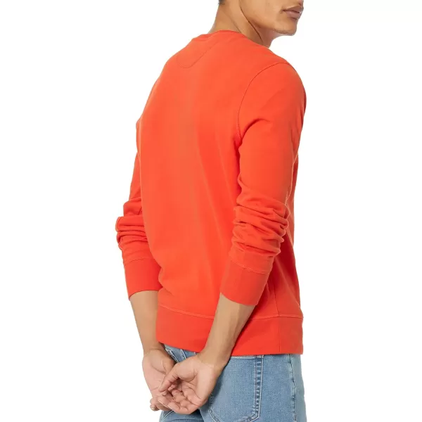 Amazon Essentials Mens LongSleeve Lightweight French Terry Crewneck SweatshirtRed