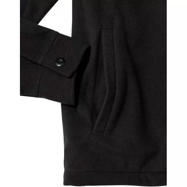 Amazon Essentials Mens LongSleeve Polar Fleece Shirt JacketBlack