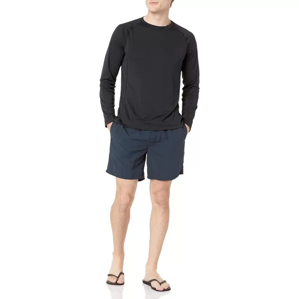 Amazon Essentials Mens LongSleeve QuickDry UPF 50 Swim TeeBlack