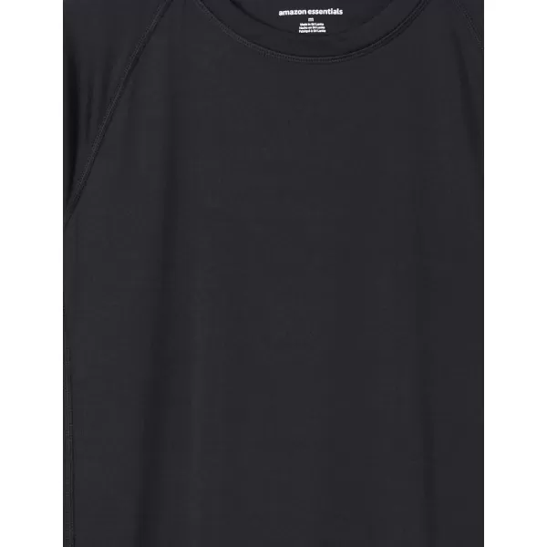 Amazon Essentials Mens LongSleeve QuickDry UPF 50 Swim TeeBlack