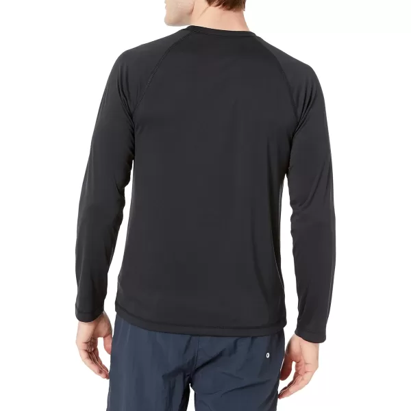 Amazon Essentials Mens LongSleeve QuickDry UPF 50 Swim TeeBlack