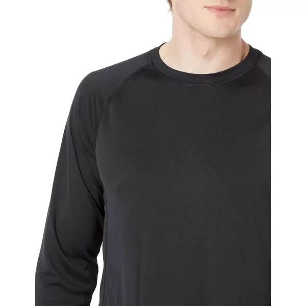 Amazon Essentials Mens LongSleeve QuickDry UPF 50 Swim TeeBlack