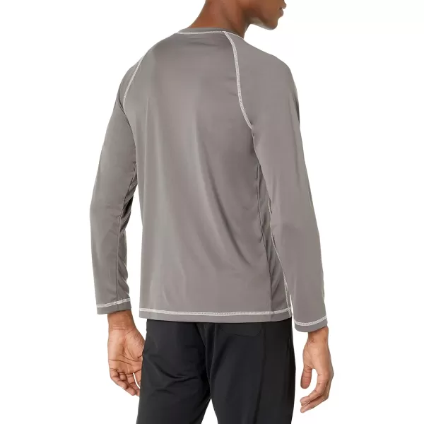 Amazon Essentials Mens LongSleeve QuickDry UPF 50 Swim TeeCharcoal