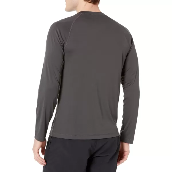 Amazon Essentials Mens LongSleeve QuickDry UPF 50 Swim TeeDark Grey