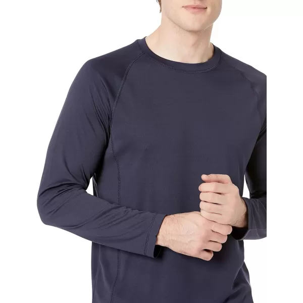 Amazon Essentials Mens LongSleeve QuickDry UPF 50 Swim TeeDark Navy