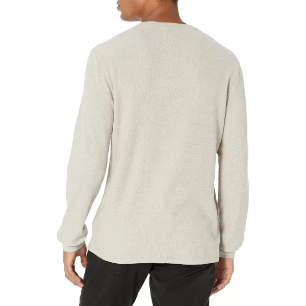 Amazon Essentials Mens LongSleeve Slub Thermal Crewneck Previously GoodthreadsOatmeal Heather