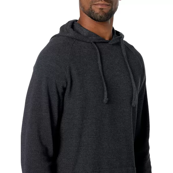 Amazon Essentials Mens LongSleeve Slub Thermal Pullover Hoodie Previously GoodthreadsCharcoal Heather