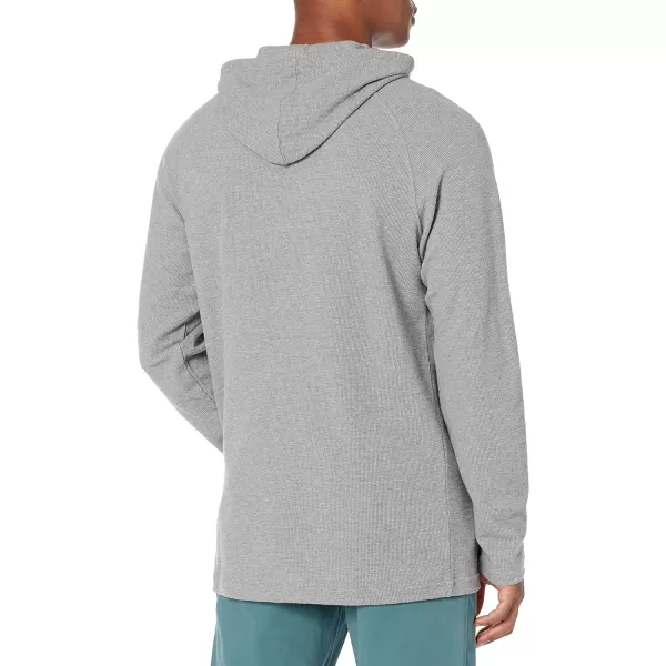 Amazon Essentials Mens LongSleeve Slub Thermal Pullover Hoodie Previously GoodthreadsGrey Heather