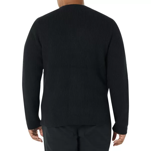 Amazon Essentials Mens LongSleeve Soft Touch Cardigan SweaterBlack