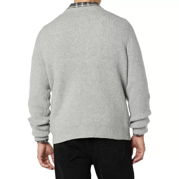 Amazon Essentials Mens LongSleeve Soft Touch Cardigan SweaterLight Grey Heather