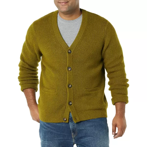 Amazon Essentials Mens LongSleeve Soft Touch Cardigan SweaterOlive