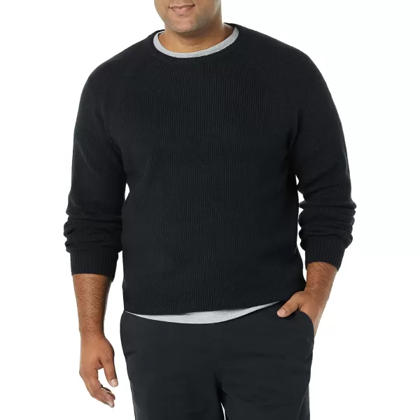 Amazon Essentials Mens LongSleeve Soft Touch Crewneck SweaterBlack