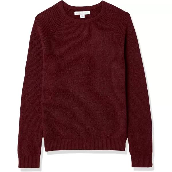 Amazon Essentials Mens LongSleeve Soft Touch Crewneck SweaterBurgundy