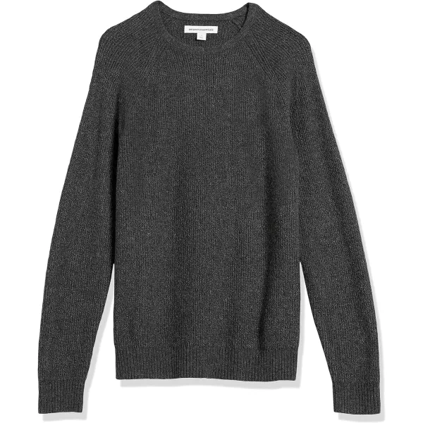 Amazon Essentials Mens LongSleeve Soft Touch Crewneck SweaterCharcoal Heather