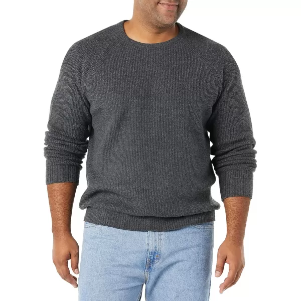 Amazon Essentials Mens LongSleeve Soft Touch Crewneck SweaterCharcoal Heather