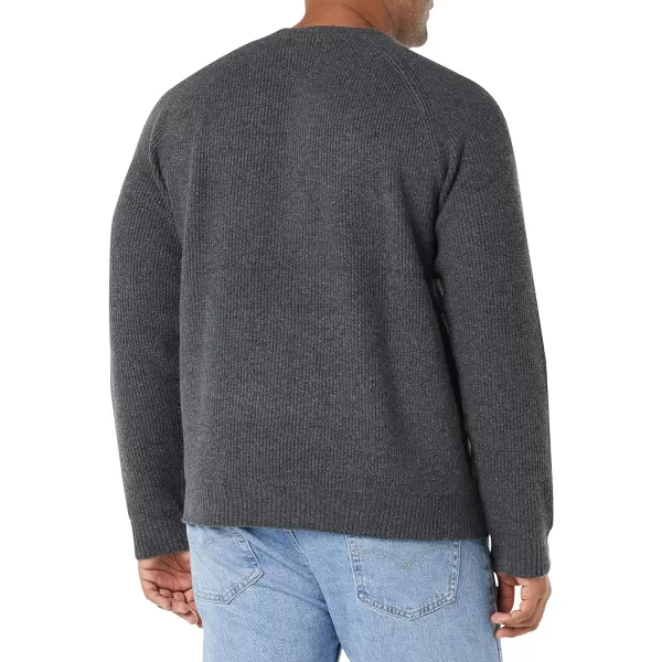 Amazon Essentials Mens LongSleeve Soft Touch Crewneck SweaterCharcoal Heather