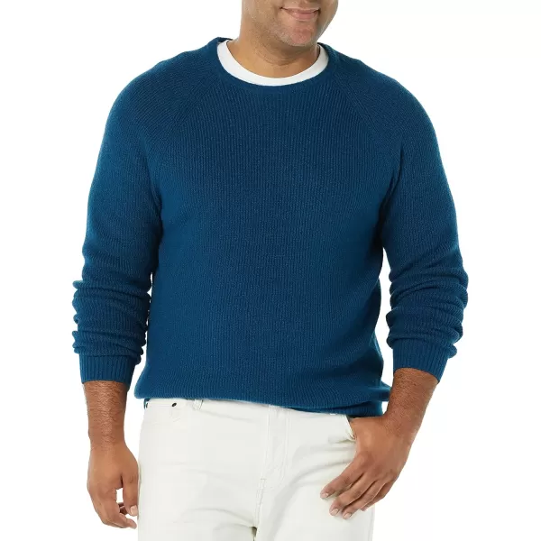 Amazon Essentials Mens LongSleeve Soft Touch Crewneck SweaterDark Blue