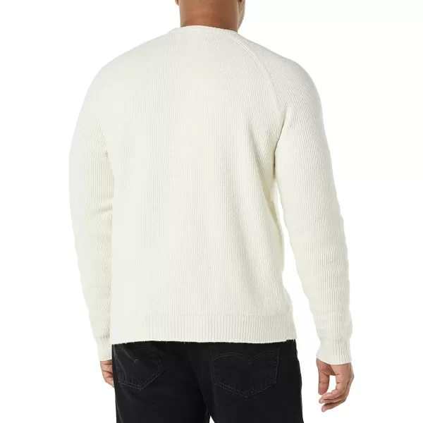 Amazon Essentials Mens LongSleeve Soft Touch Crewneck SweaterIvory