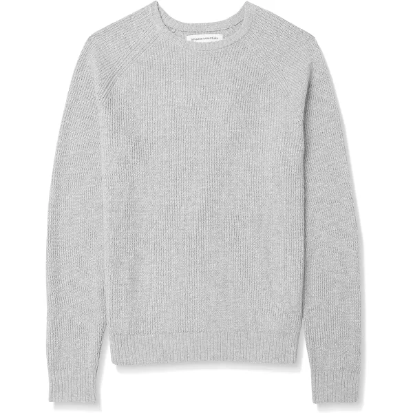 Amazon Essentials Mens LongSleeve Soft Touch Crewneck SweaterMedium Grey Heather