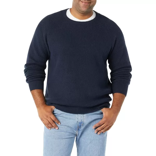 Amazon Essentials Mens LongSleeve Soft Touch Crewneck SweaterNavy