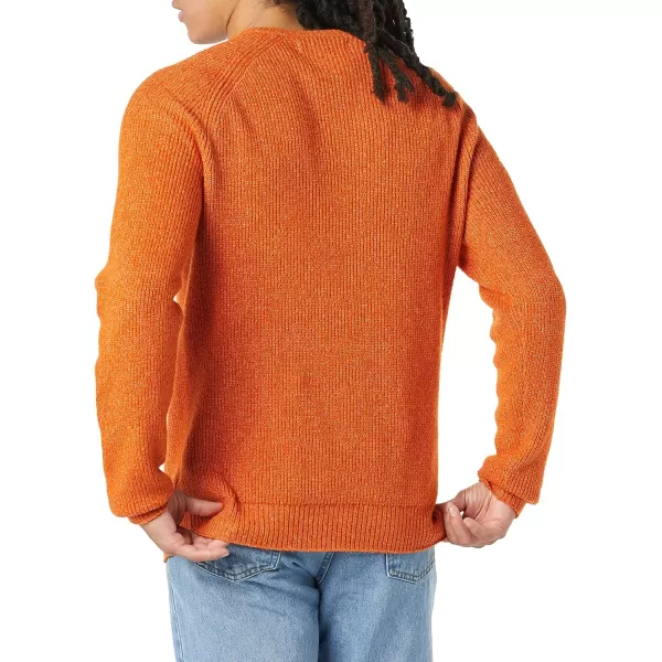 Amazon Essentials Mens LongSleeve Soft Touch Crewneck SweaterOrange