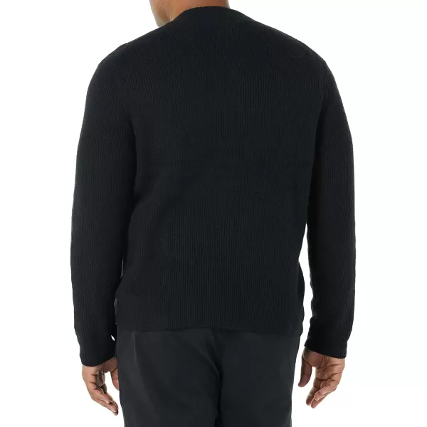 Amazon Essentials Mens LongSleeve Soft Touch Henley SweaterBlack